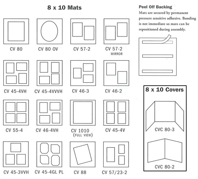 Customview Mat - "8x10" Series (6 PK)